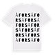 White t-shirt med Åfors ordlek t-shirt