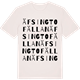 Vintage White t-shirt med Äfsingtofällan ordlek t-shirt