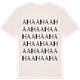 Vintage White t-shirt med Aha ordlek t-shirt