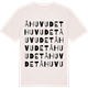 Vintage White t-shirt med Åhuvudet ordlek t-shirt