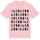 Pink Cotton t-shirt med Åkerberg ordlek t-shirt