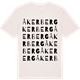 Vintage White t-shirt med Åkerberg ordlek t-shirt