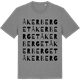Mid Heather Gray t-shirt med Åkerberget ordlek t-shirt