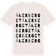 Vintage White t-shirt med Åkerberget ordlek t-shirt