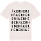 Vintage White t-shirt med Åkerheden ordlek t-shirt