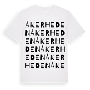 Åkerheden ordlek t-shirt – ekologisk bomull t-shirt från Pinshirt