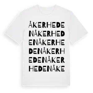 Åkerheden ordlek t-shirt – ekologisk bomull t-shirt från Pinshirt