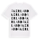 White t-shirt med Åkerland ordlek t-shirt