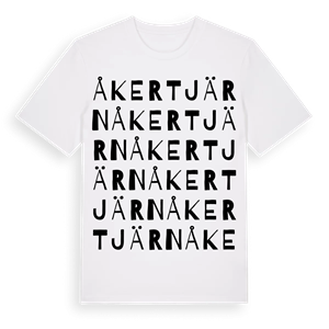 Åkertjärn ordlek t-shirt – ekologisk bomull t-shirt från Pinshirt