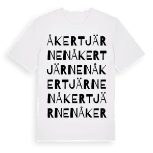 Åkertjärnen ordlek t-shirt – ekologisk bomull t-shirt från Pinshirt