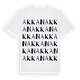 White t-shirt med Akkan ordlek t-shirt