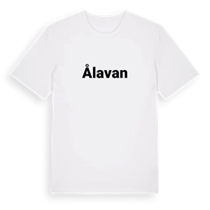 Ålavan fetstil t-shirt – ekologisk bomull t-shirt från Pinshirt