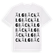 White t-shirt med Älgbäck ordlek t-shirt