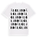 White t-shirt med Älglund ordlek t-shirt