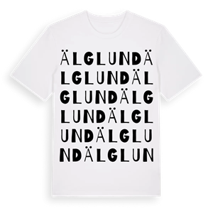Älglund ordlek t-shirt – ekologisk bomull t-shirt från Pinshirt