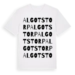 Algotstorp ordlek t-shirt – ekologisk bomull t-shirt från Pinshirt