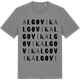 Mid Heather Gray t-shirt med Algovik ordlek t-shirt