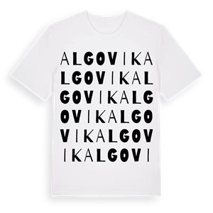 Algovik ordlek t-shirt – ekologisk bomull t-shirt från Pinshirt