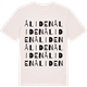 Vintage White t-shirt med Åliden ordlek t-shirt
