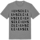 Mid Heather Gray t-shirt med Almsele ordlek t-shirt