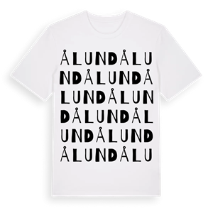 Ålund ordlek t-shirt – ekologisk bomull t-shirt från Pinshirt