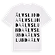 White t-shirt med Älvslunda ordlek t-shirt
