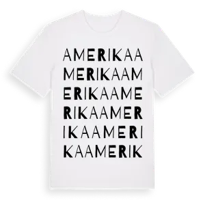 Amerika ordlek t-shirt – ekologisk bomull t-shirt från Pinshirt