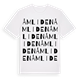 White t-shirt med Åmliden ordlek t-shirt