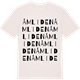 Vintage White t-shirt med Åmliden ordlek t-shirt