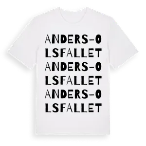 Anders-Olsfallet ordlek t-shirt – ekologisk bomull t-shirt från Pinshirt