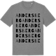 Mid Heather Gray t-shirt med Andersberg ordlek t-shirt