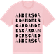 Pink Cotton t-shirt med Andersgård ordlek t-shirt