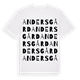 White t-shirt med Andersgård ordlek t-shirt
