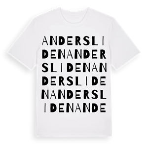 Andersliden ordlek t-shirt – ekologisk bomull t-shirt från Pinshirt