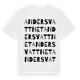 White t-shirt med Andersvattnet ordlek t-shirt