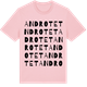 Pink Cotton t-shirt med Androtet ordlek t-shirt