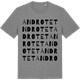 Mid Heather Gray t-shirt med Androtet ordlek t-shirt