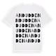 White t-shirt med Andudden ordlek t-shirt