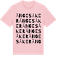 Pink Cotton t-shirt med Ängesåker ordlek t-shirt