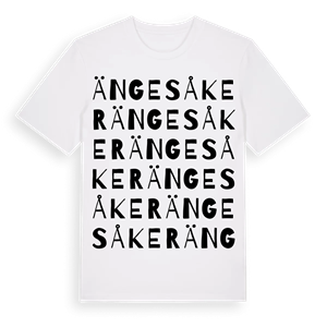 Ängesåker ordlek t-shirt – ekologisk bomull t-shirt från Pinshirt