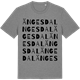 Mid Heather Gray t-shirt med Ängesdal ordlek t-shirt