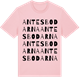 Pink Cotton t-shirt med Antesbodarna ordlek t-shirt