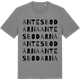 Mid Heather Gray t-shirt med Antesbodarna ordlek t-shirt