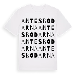 Antesbodarna ordlek t-shirt – ekologisk bomull t-shirt från Pinshirt