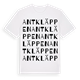 White t-shirt med Antkläppen ordlek t-shirt
