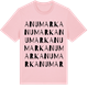 Pink Cotton t-shirt med Anumark ordlek t-shirt
