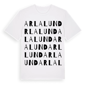 Arlalund ordlek t-shirt – ekologisk bomull t-shirt från Pinshirt