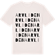 Vintage White t-shirt med Arvliden ordlek t-shirt