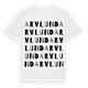 White t-shirt med Arvlund ordlek t-shirt