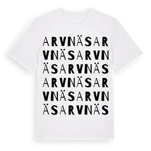 Arvnäs ordlek t-shirt – ekologisk bomull t-shirt från Pinshirt